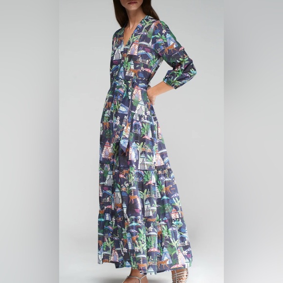 villagallo Dresses & Skirts - VILLAGALLO- Flora chill out Marino dress NWT